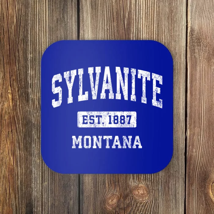 Sylvanite Montana Mt Vintage Athletic Sports Design Gift Coaster