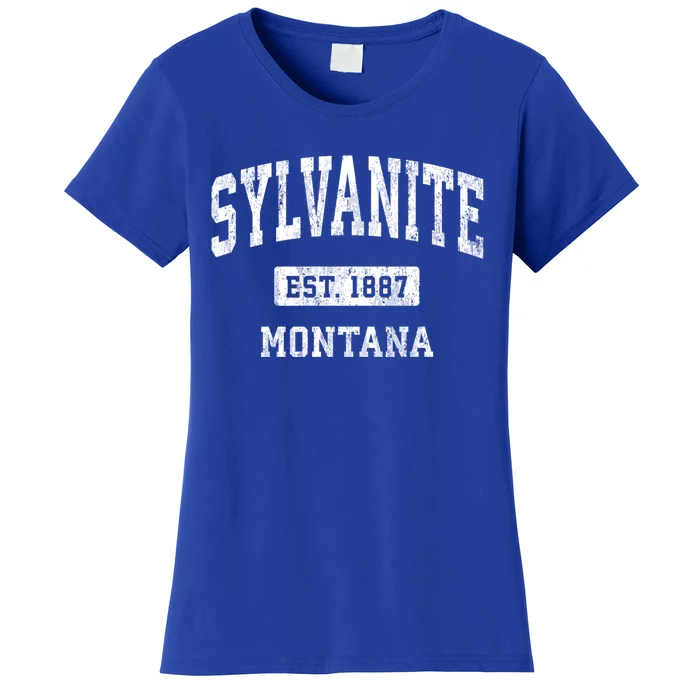 Sylvanite Montana Mt Vintage Athletic Sports Design Gift Women's T-Shirt