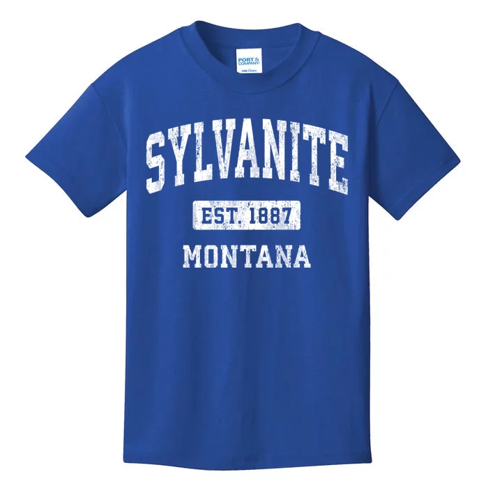 Sylvanite Montana Mt Vintage Athletic Sports Design Gift Kids T-Shirt