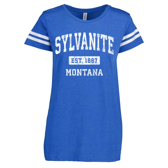 Sylvanite Montana Mt Vintage Athletic Sports Design Gift Enza Ladies Jersey Football T-Shirt