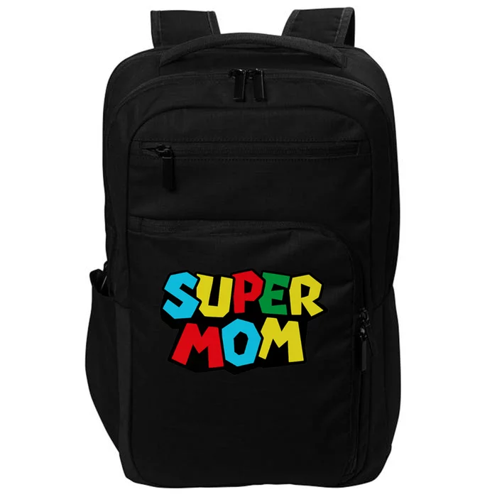 Super Mom Mommio Mommy Funny Color Impact Tech Backpack