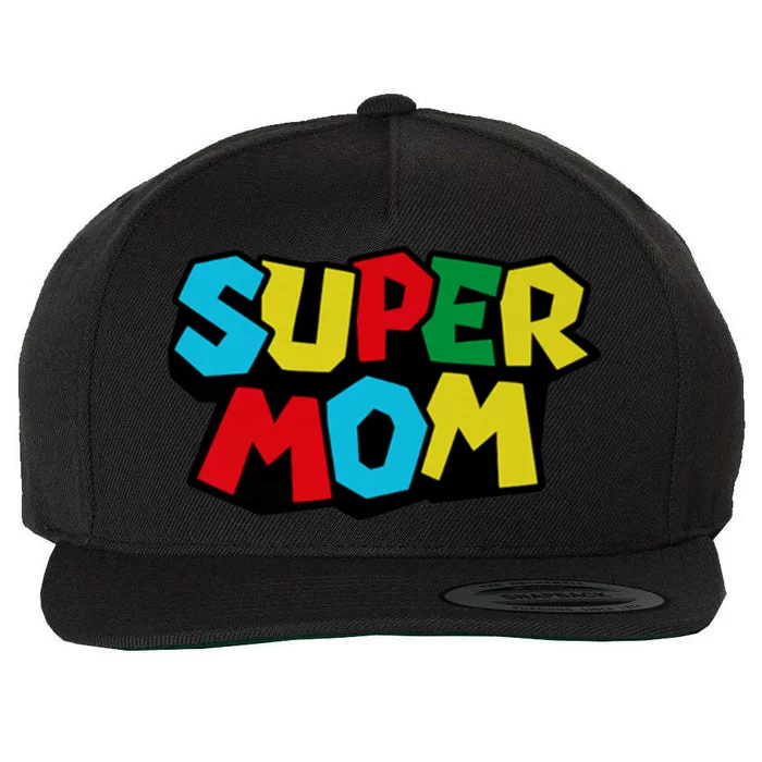 Super Mom Mommio Mommy Funny Color Wool Snapback Cap