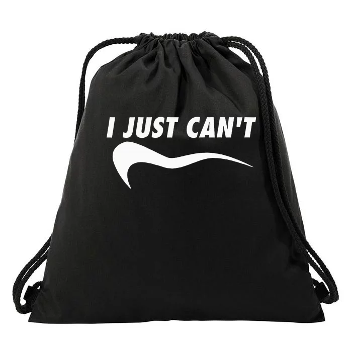 Sarcastic Me Motivating Myself I Just CanT Drawstring Bag