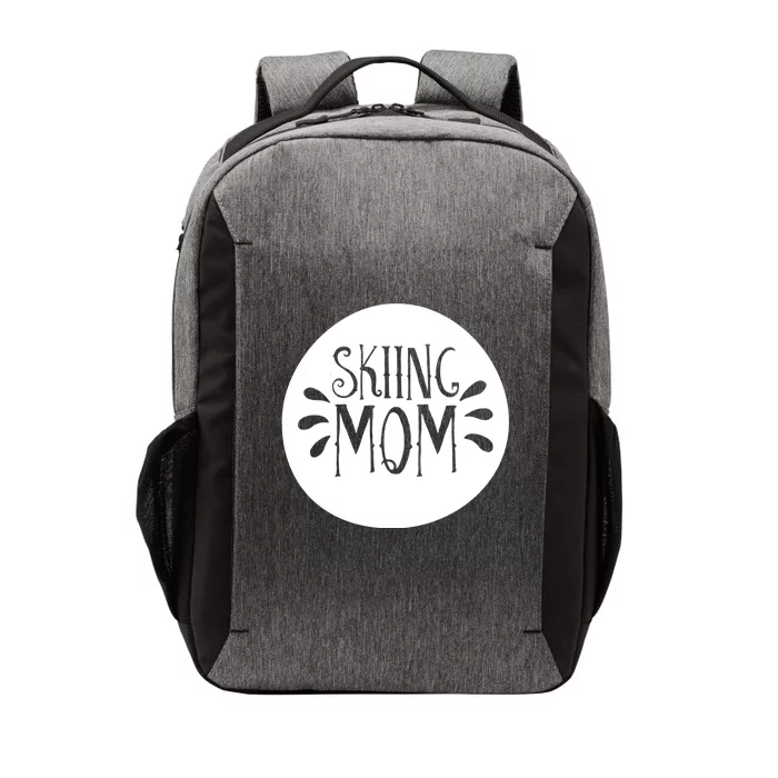 Skiing Mom Mother Skier Ski Gift Vector Backpack