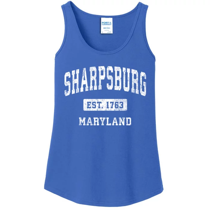 Sharpsburg Maryland Md Vintage Athletic Sports Ladies Essential Tank