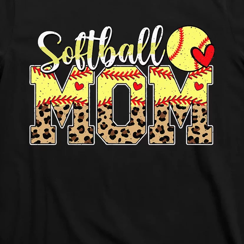 Softball Mama Mom Mother MotherS Day Cheering Boy Sport T-Shirt