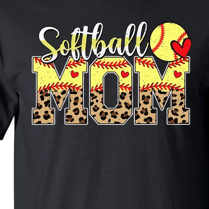 Softball Mama Mom Mother MotherS Day Cheering Boy Sport Tall T-Shirt