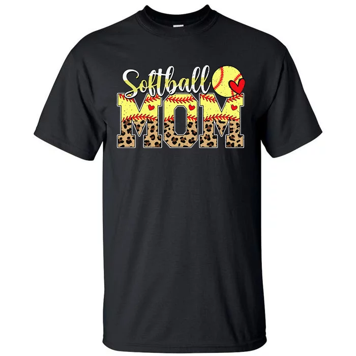 Softball Mama Mom Mother MotherS Day Cheering Boy Sport Tall T-Shirt