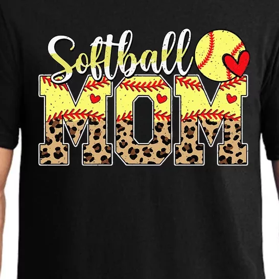 Softball Mama Mom Mother MotherS Day Cheering Boy Sport Pajama Set