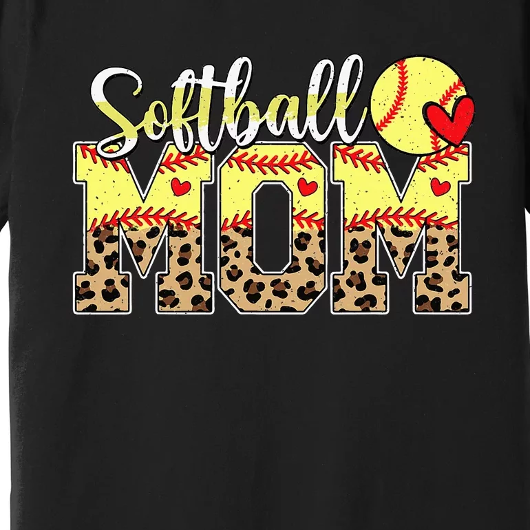 Softball Mama Mom Mother MotherS Day Cheering Boy Sport Premium T-Shirt