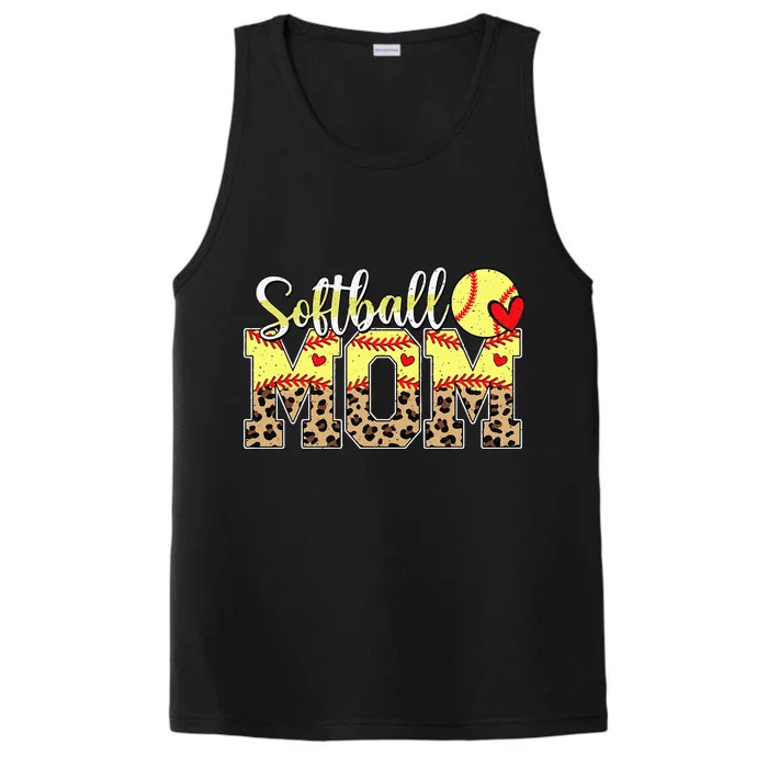 Softball Mama Mom Mother MotherS Day Cheering Boy Sport Performance Tank