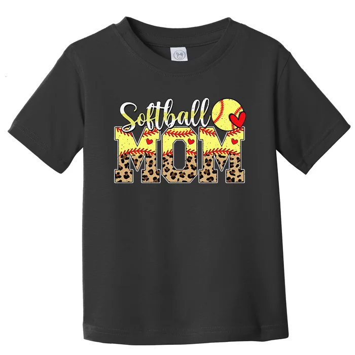 Softball Mama Mom Mother MotherS Day Cheering Boy Sport Toddler T-Shirt