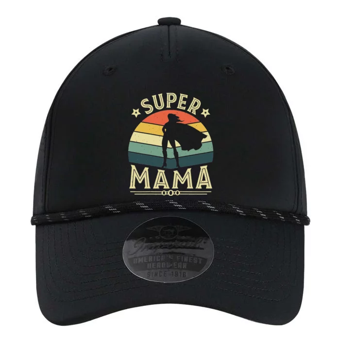 Super Mama Mothers Day Mommy Vintage Mom Performance The Dyno Cap