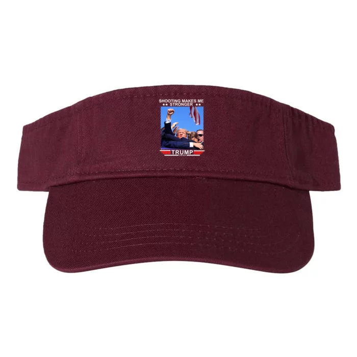 Shooting Makes Me Stronger Trump 2024 Valucap Bio-Washed Visor