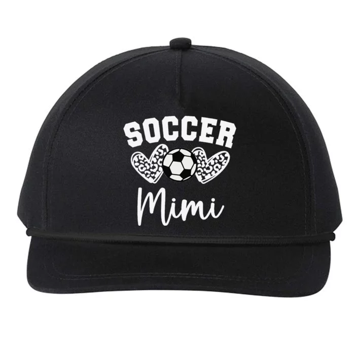 Soccer Mimi Matching Family Soccer Snapback Five-Panel Rope Hat