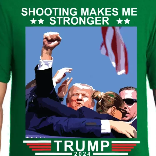 Shooting Makes Me Stronger Trump 2024 Pajama Set