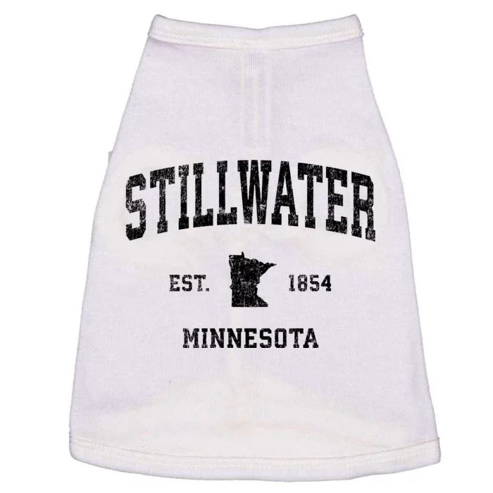 Stillwater Minnesota Mn Vintage Established Sports Design Doggie Tank