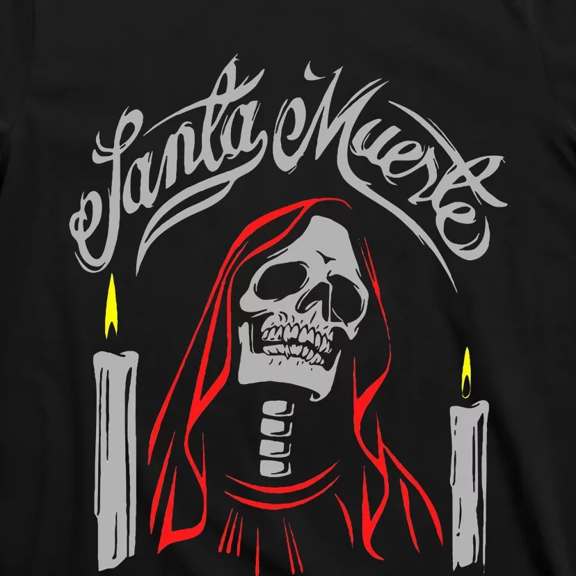 Santa Muerte Mexican Skeleton Gothic Halloween T-Shirt