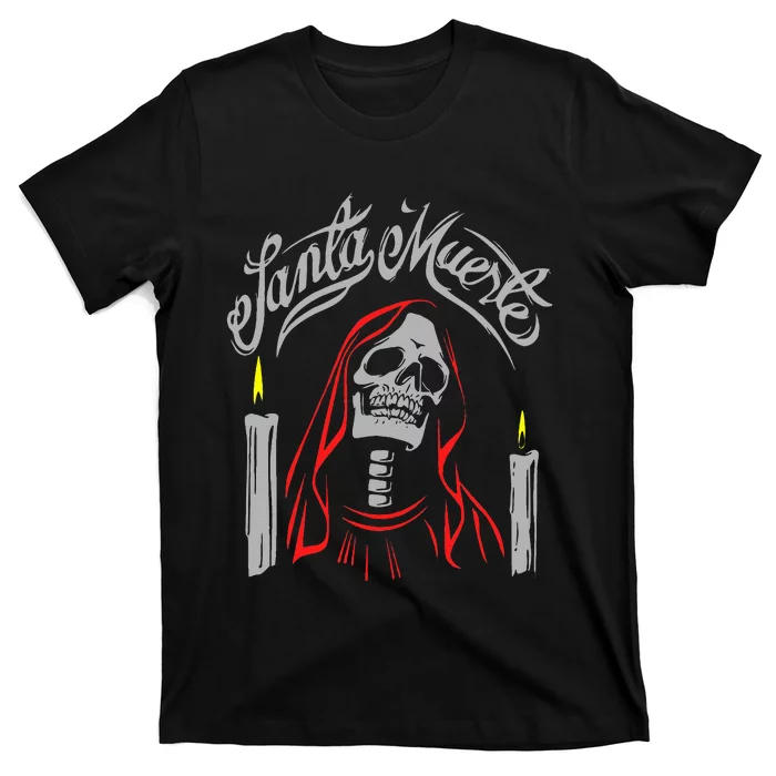 Santa Muerte Mexican Skeleton Gothic Halloween T-Shirt