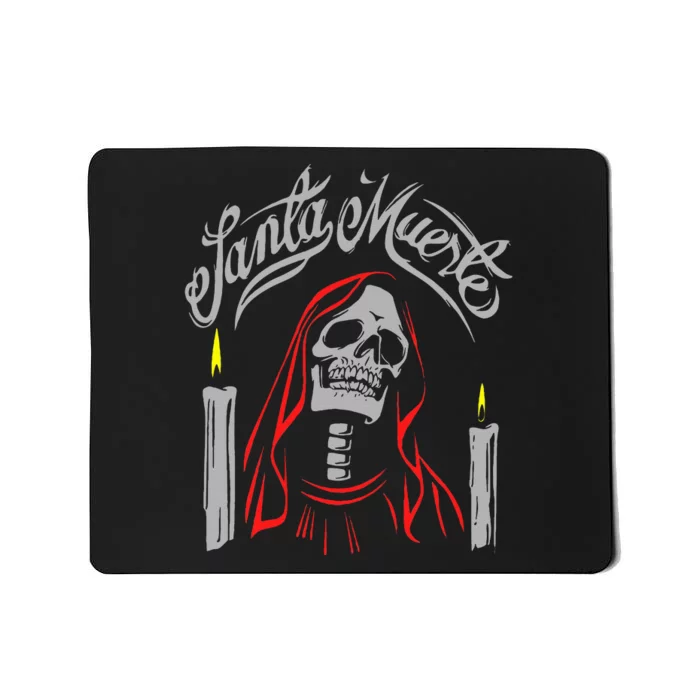 Santa Muerte Mexican Skeleton Gothic Halloween Mousepad