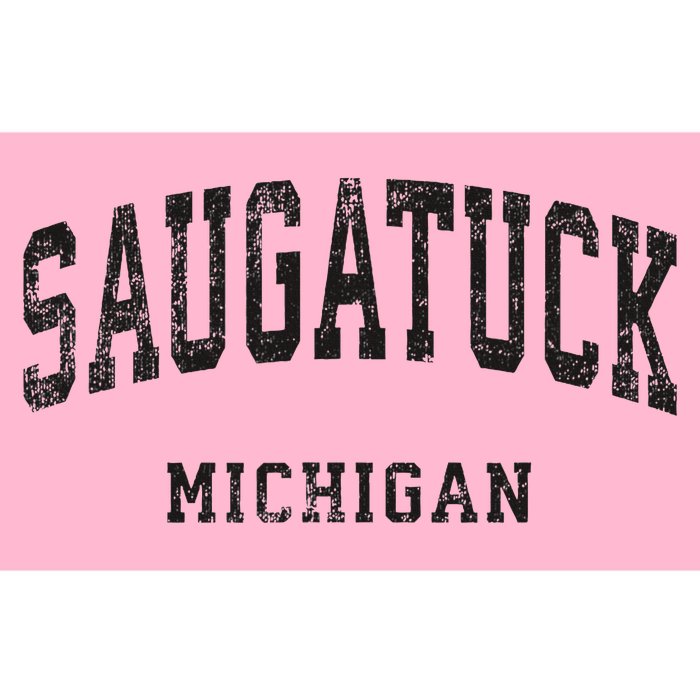 Saugatuck Michigan Mi Vintage Athletic Sports Design Bumper Sticker