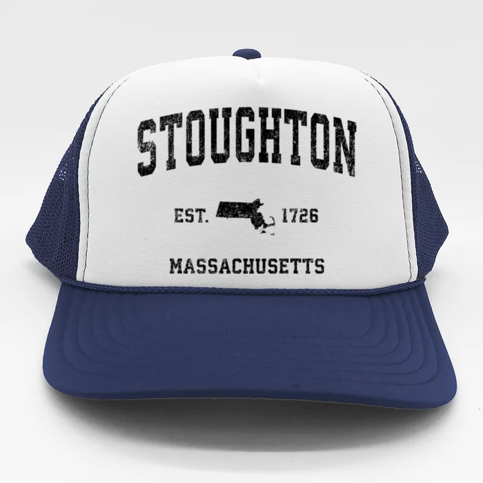 Stoughton Massachusetts Ma Vintage Sports Trucker Hat