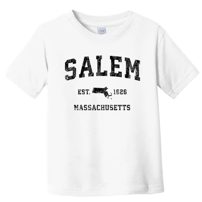 Salem Massachusetts Ma Vintage Established Athletic Sports Design Toddler T-Shirt