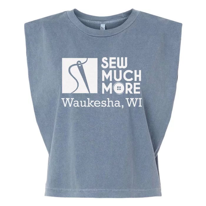 Sew Much More Waukesha Wi Logo Garment-Dyed Women's Muscle Tee