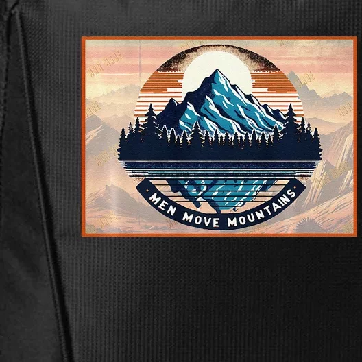 Stylish Move Mountains Mountain Climbing Graphic Design Premium City Backpack