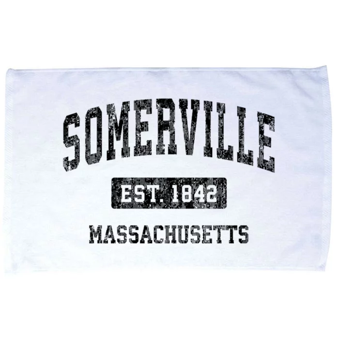 Somerville Massachusetts Ma Vintage Sports Microfiber Hand Towel