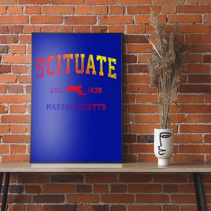 Scituate Massachusetts Ma Vintage Athletic Sports Design Great Gift Poster