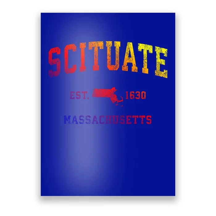 Scituate Massachusetts Ma Vintage Athletic Sports Design Great Gift Poster