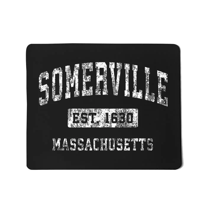 Somerville Massachusetts Ma Vintage Established Sports Mousepad