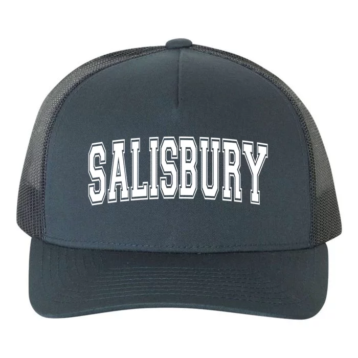 Salisbury Md Maryland Usa Vintage Sports Varsity Style Funny Gift Yupoong Adult 5-Panel Trucker Hat