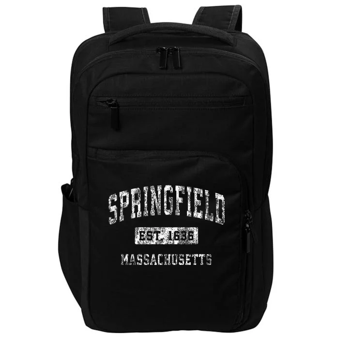 Springfield Massachusetts Ma Vintage Established Sports Impact Tech Backpack