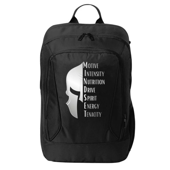 Spartan Mindset Motivational Inspirational Quote Graphic City Backpack