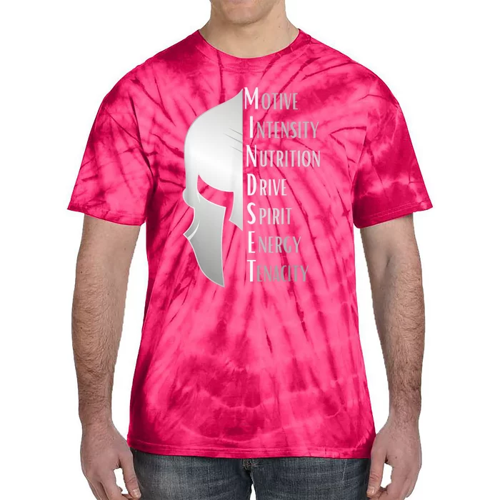 Spartan Mindset Motivational Inspirational Quote Graphic Tie-Dye T-Shirt