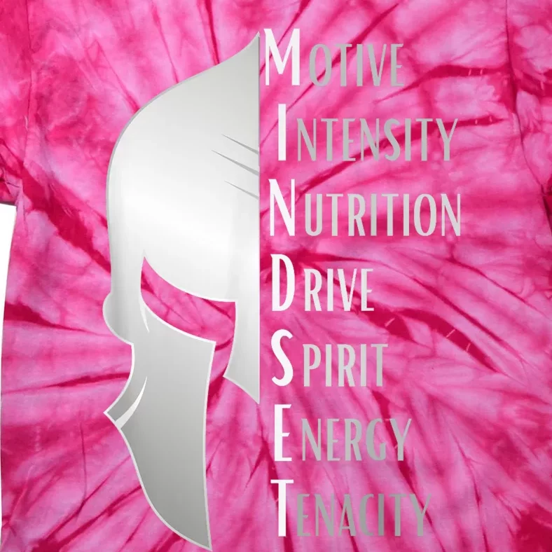 Spartan Mindset Motivational Inspirational Quote Graphic Tie-Dye T-Shirt