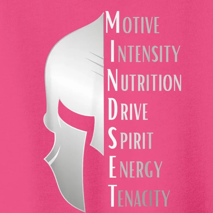 Spartan Mindset Motivational Inspirational Quote Graphic Toddler T-Shirt