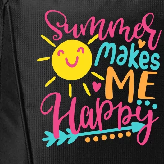 Summer Makes Me Happy City Backpack