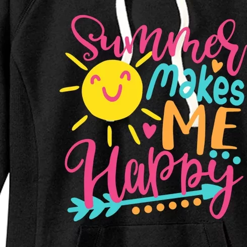 Summer Makes Me Happy Women's Fleece Hoodie