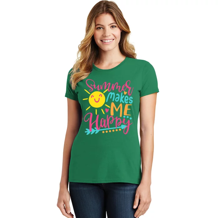 Summer Makes Me Happy Women's T-Shirt