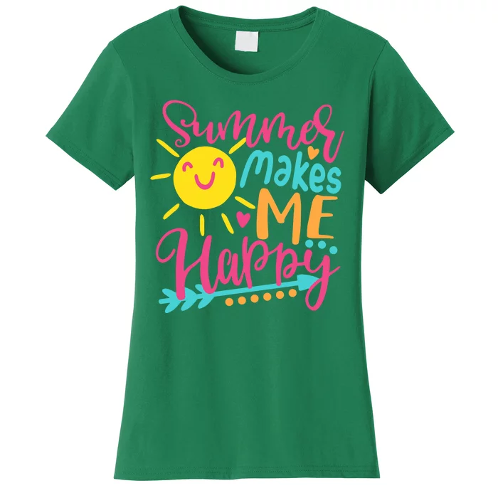 Summer Makes Me Happy Women's T-Shirt