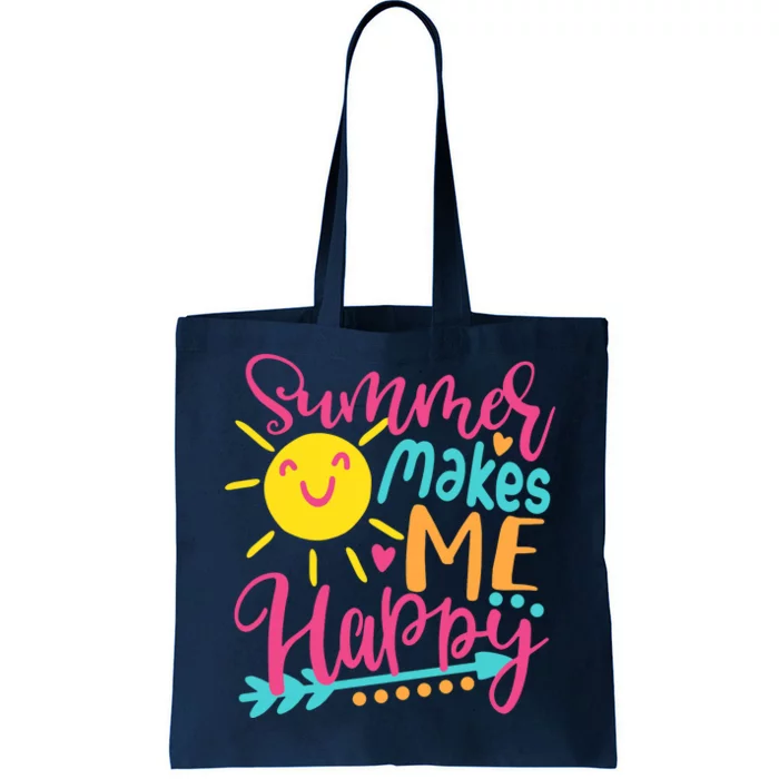 Summer Makes Me Happy Tote Bag