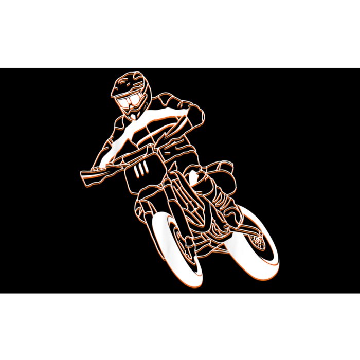 Supermoto Motorcycle Motocross Rider Racing Bumper Sticker