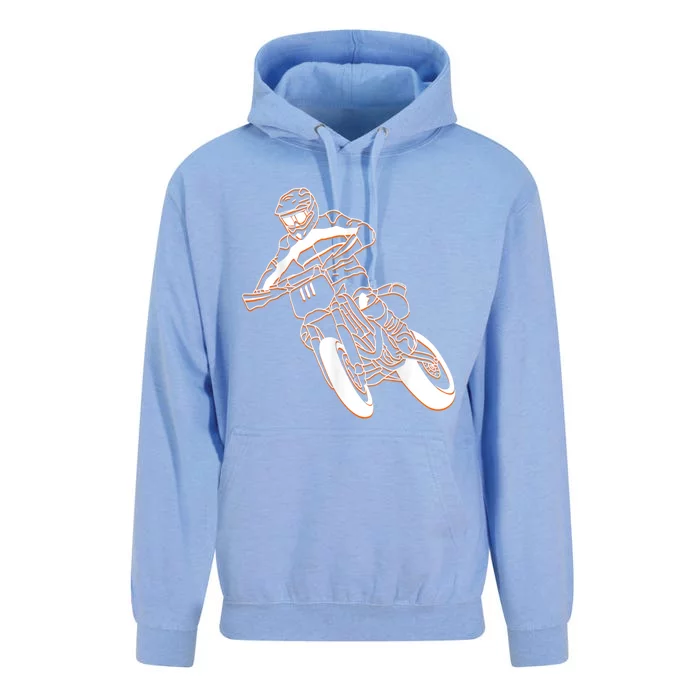 Supermoto Motorcycle Motocross Rider Racing Unisex Surf Hoodie