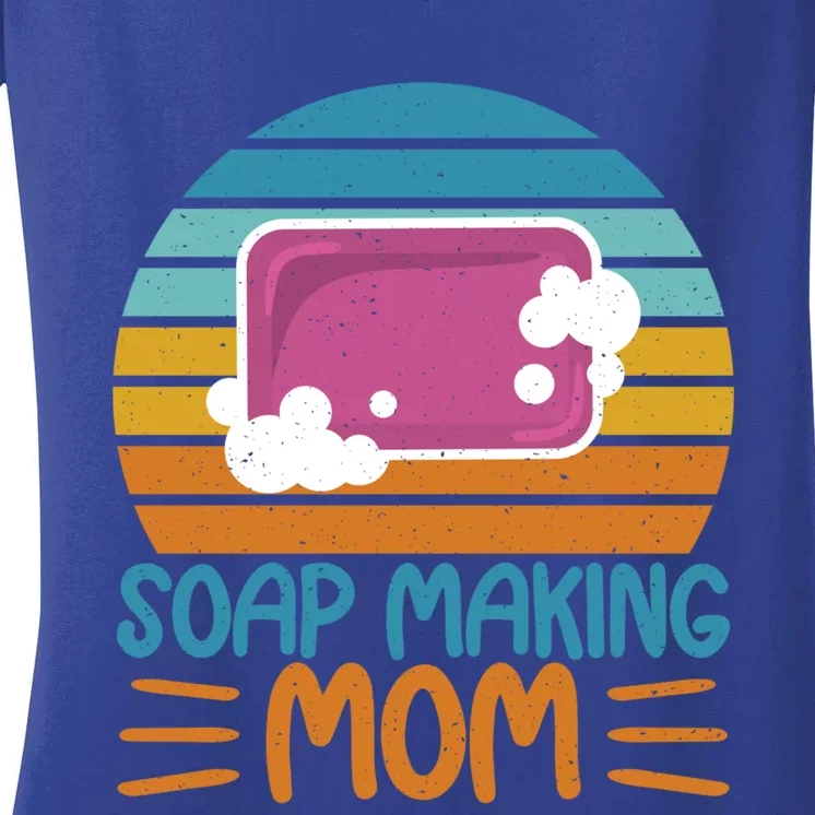 Soap Making Mom Soap Maker Expert Soap Lover Cute Gift Women's V-Neck T-Shirt