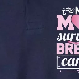 Survivor My Mom Survived Breast Cancer Awareness Softstyle Adult Sport Polo