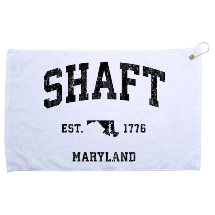 Shaft Maryland Md Vintage Established Athletic Sports Design Grommeted Golf Towel