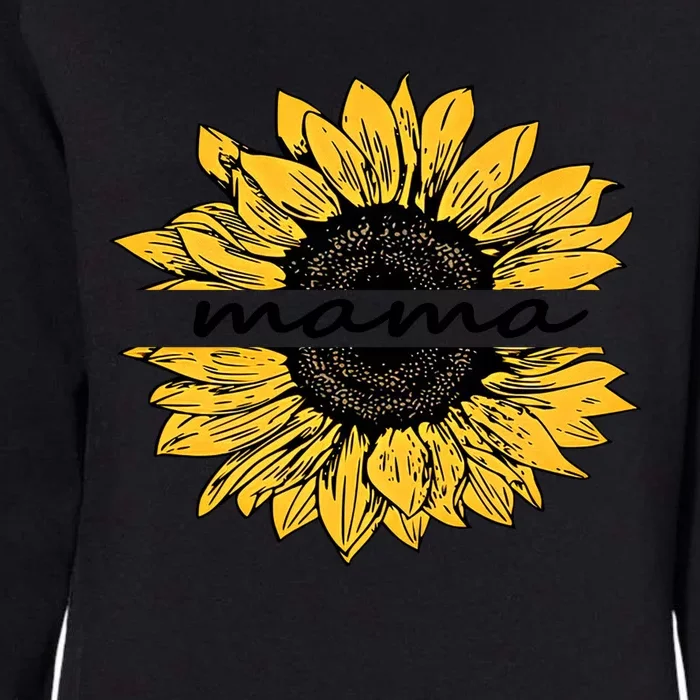 Sunflower Mama Mother's Day Mama Lover Gift For Mom Womens California Wash Sweatshirt